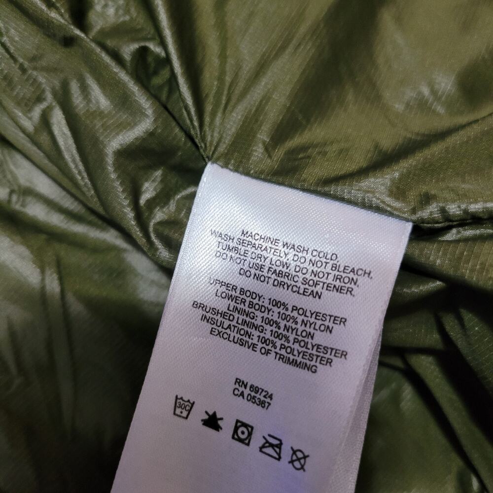 Columbia Hooded Puffer Jacket Parka Womens XS Green Long Quilted - Picture 10 of 10